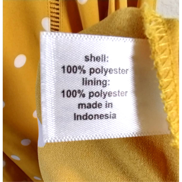 Layne Bryant Spring, Summer Sleeveless Polka-Dot Shirt, Size 18, Yellow - Picture 4 of 6